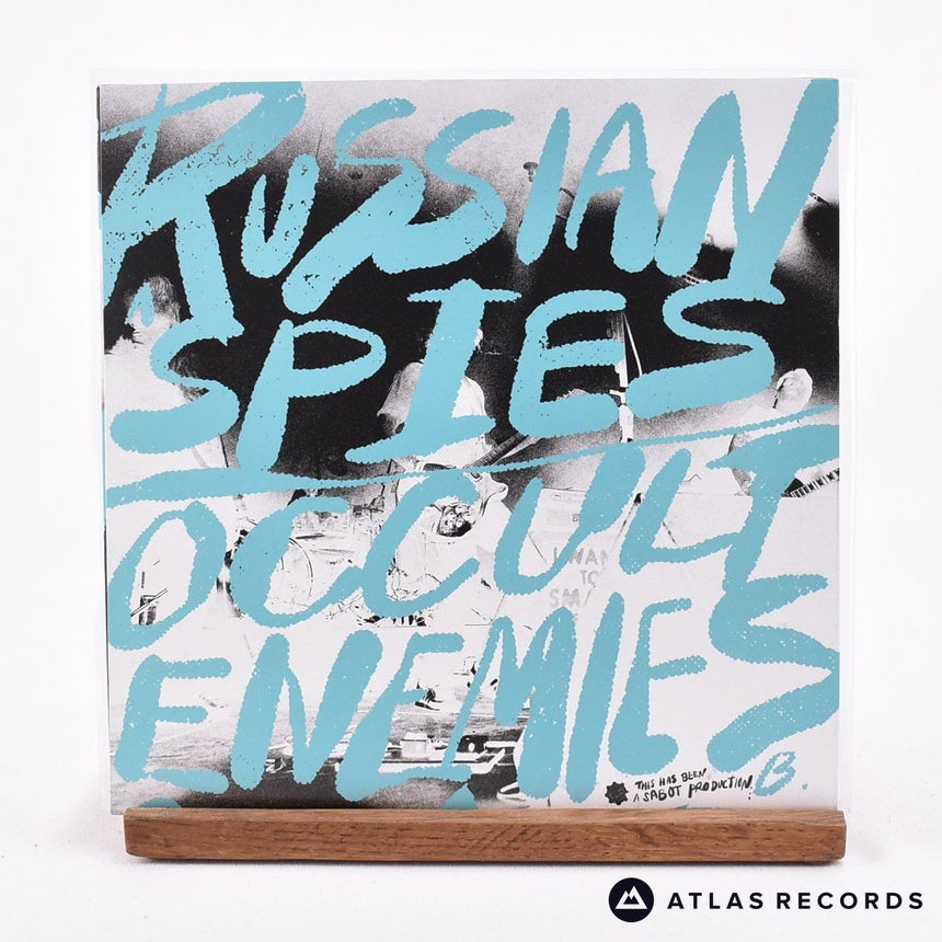 Against Me! - Russian Spies - Blue Lyric Sheet 7" Vinyl Record - NM/NM