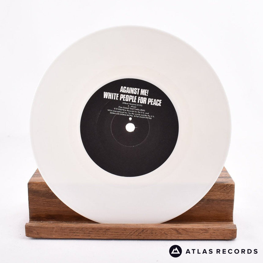 Against Me! - White People For Peace - White 7" Vinyl Record - NM/NM