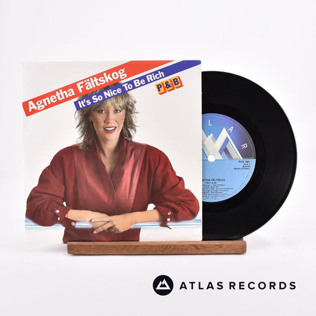 Agnetha Fältskog It's So Nice To Be Rich 7" Vinyl Record - Front Cover & Record