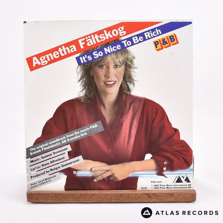 Agnetha Fältskog - It's So Nice To Be Rich - 7" Vinyl Record - EX/EX