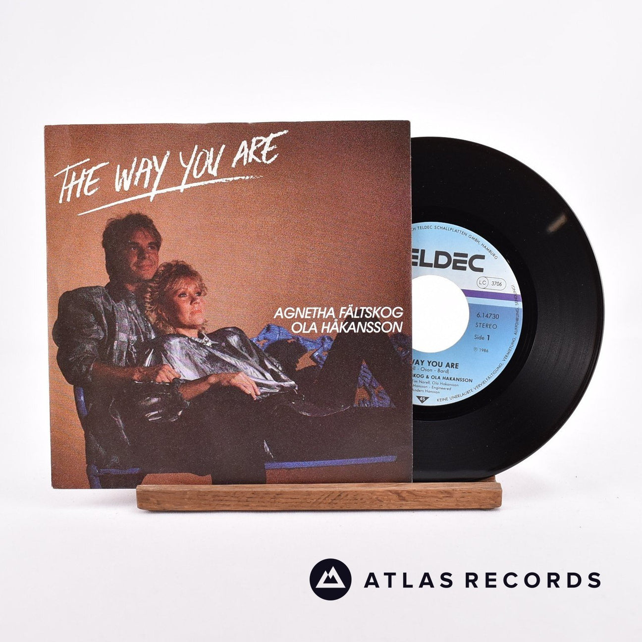 Agnetha Fältskog The Way You Are 7" Vinyl Record - Front Cover & Record