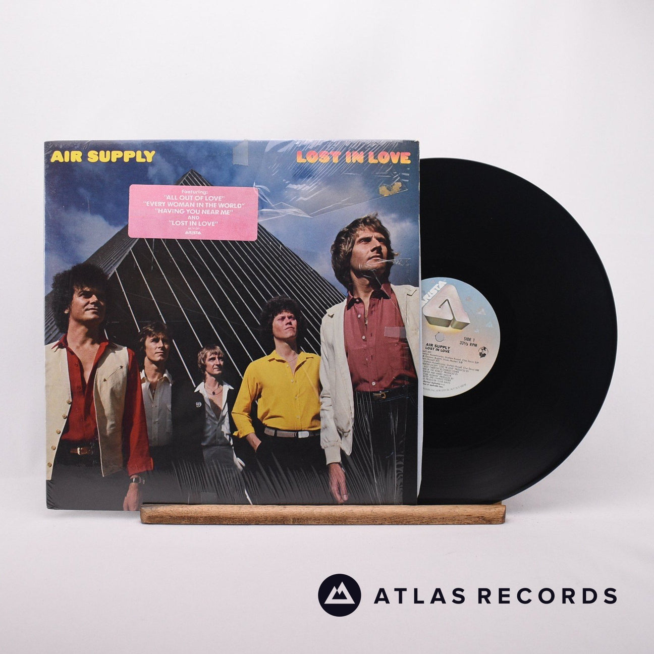 Air Supply Lost In Love LP Vinyl Record - Front Cover & Record