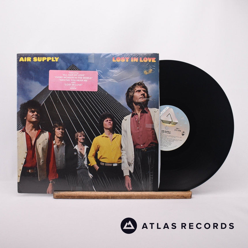 Air Supply Lost In Love LP Vinyl Record - Front Cover & Record