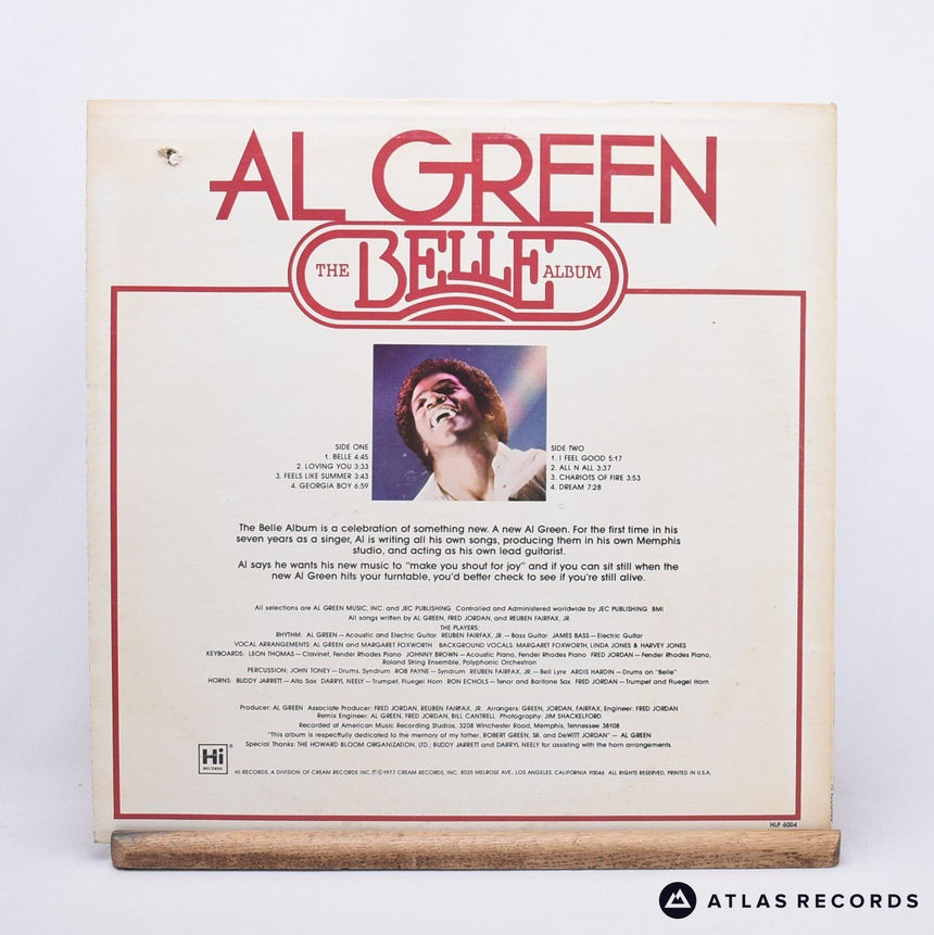 Al Green - The Belle Album - Us LP Vinyl Record - VG+/EX