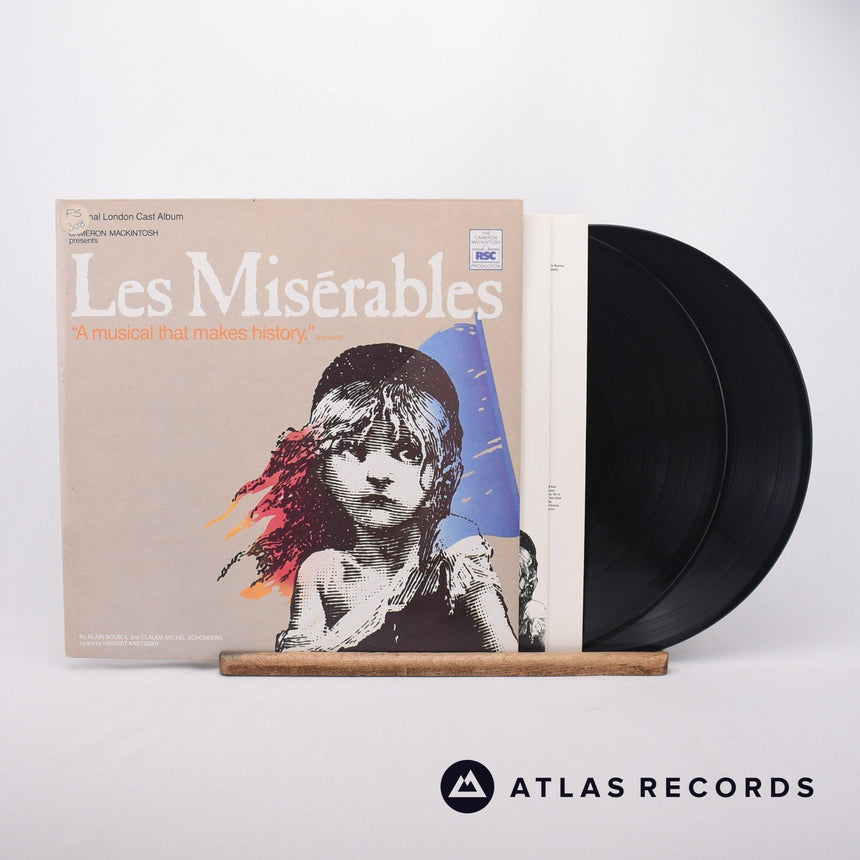 Alain Boublil Les Misérables 2 x LP Vinyl Record - Front Cover & Record
