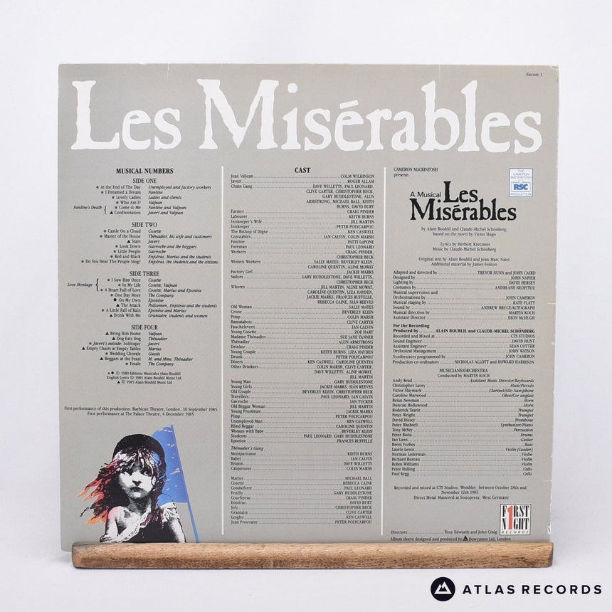 Alain Boublil - Les Misérables - Gatefold 2 x LP Vinyl Record - EX/VG+