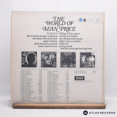 Alan Price - The World Of Alan Price - LP Vinyl Record - EX/EX
