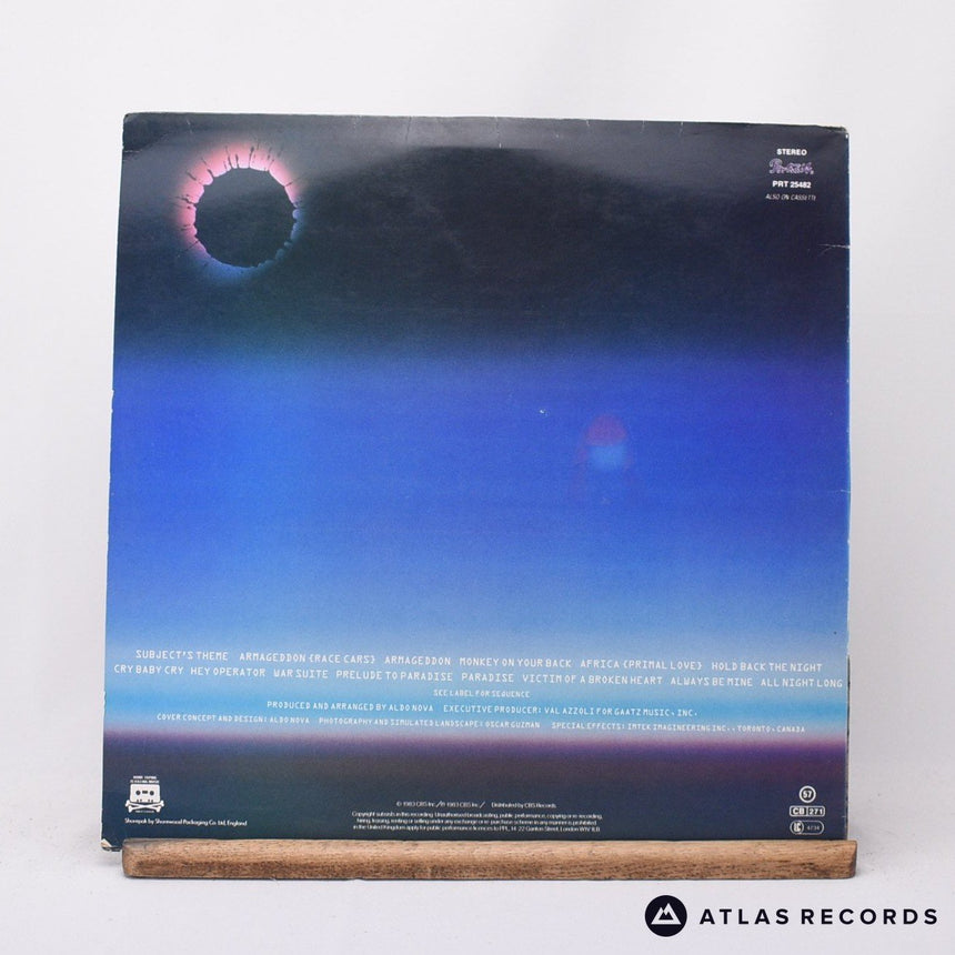 Aldo Nova - Subject.....Aldo Nova - Lyric Sheet LP Vinyl Record - EX/EX