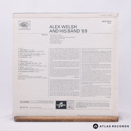 Alex Welsh & His Band - '69 - LP Vinyl Record - EX/EX