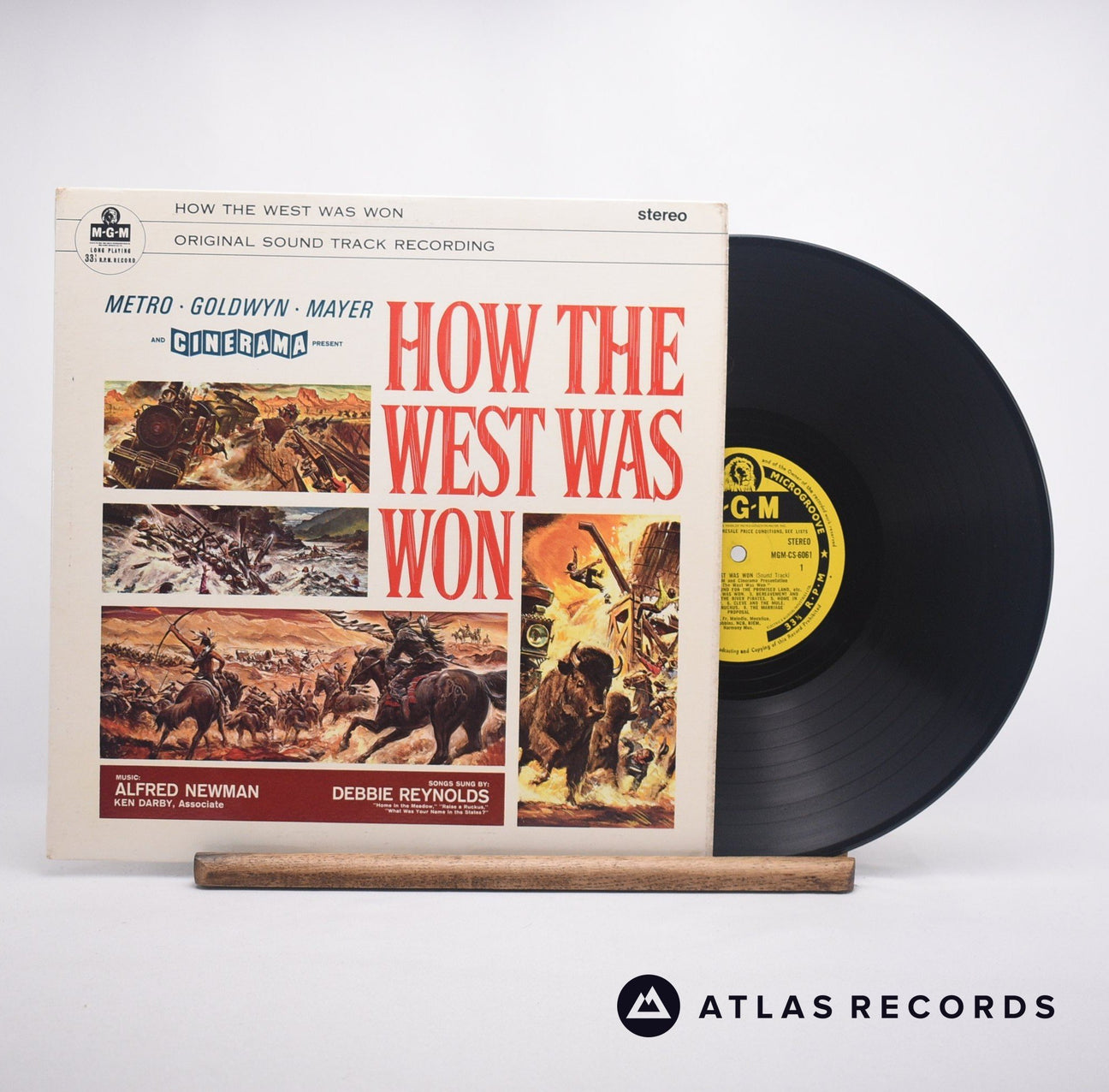 Alfred Newman How The West Was Won, Original Soundtrack LP Vinyl Record - Front Cover & Record