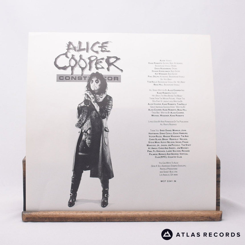 Alice Cooper - Constrictor - Insert LP Vinyl Record - VG+/EX