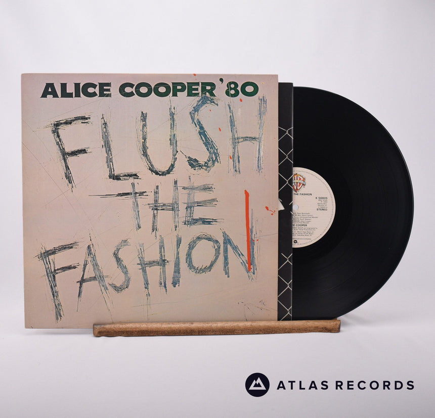 Alice Cooper Flush The Fashion LP Vinyl Record - Front Cover & Record