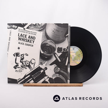 Alice Cooper Lace And Whiskey LP Vinyl Record - Front Cover & Record