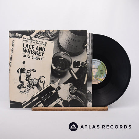 Alice Cooper Lace And Whiskey LP Vinyl Record - Front Cover & Record