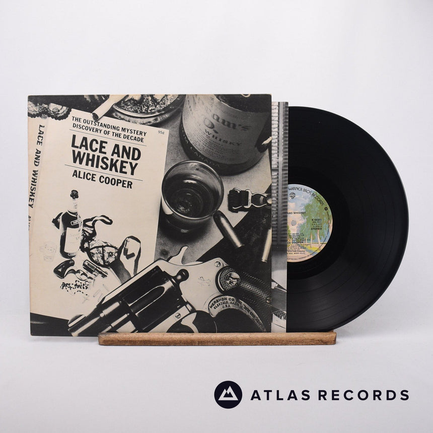 Alice Cooper Lace And Whiskey LP Vinyl Record - Front Cover & Record