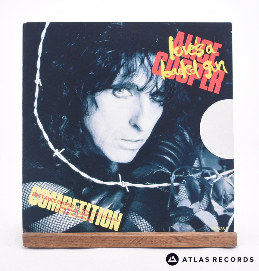 Alice Cooper Love's A Loaded Gun 7" Vinyl Record - Front Cover & Record