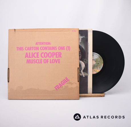 Alice Cooper Muscle Of Love LP Vinyl Record - Front Cover & Record