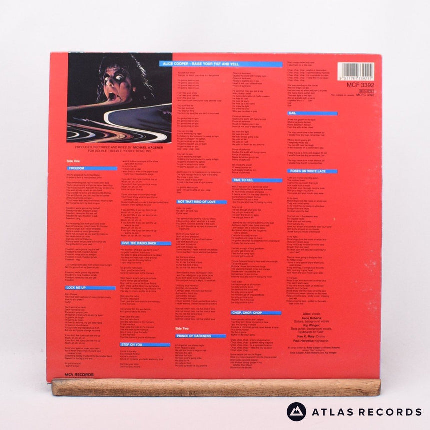 Alice Cooper - Raise Your Fist And Yell - LP Vinyl Record - VG+/EX