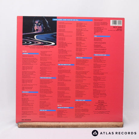 Alice Cooper - Raise Your Fist And Yell - Insert LP Vinyl Record - EX/EX