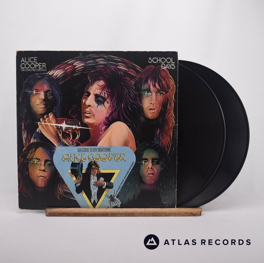 Alice Cooper School Days - The Early Recordings 2 x LP Vinyl Record - Front Cover & Record