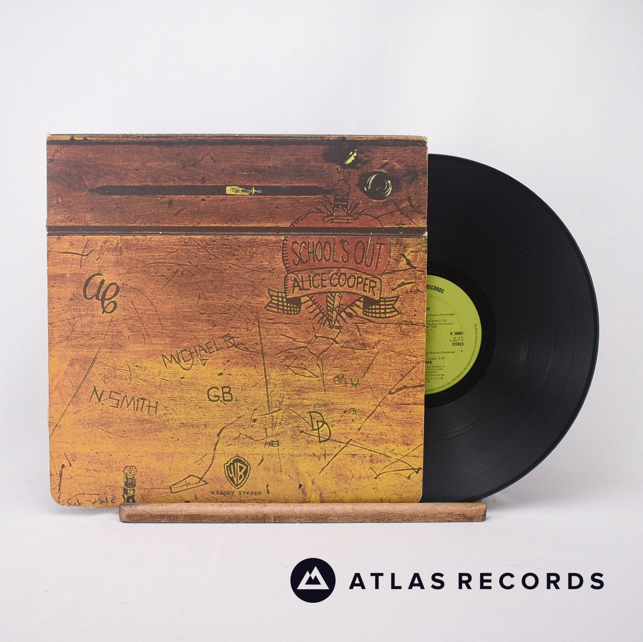 Alice Cooper School's Out LP Vinyl Record - Front Cover & Record