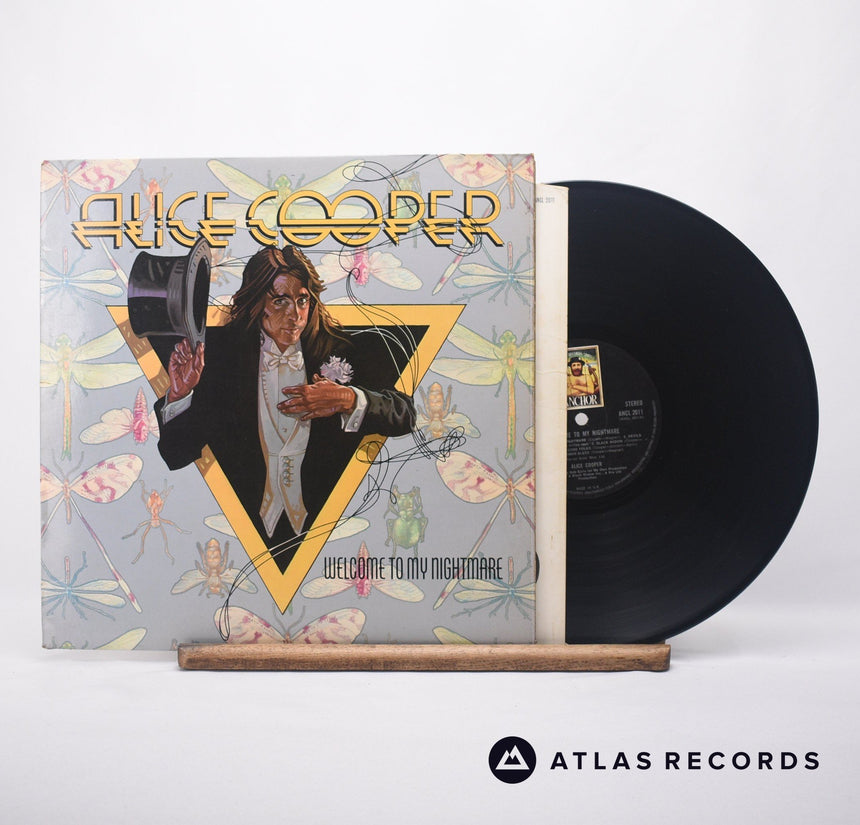 Alice Cooper Welcome To My Nightmare LP Vinyl Record - Front Cover & Record