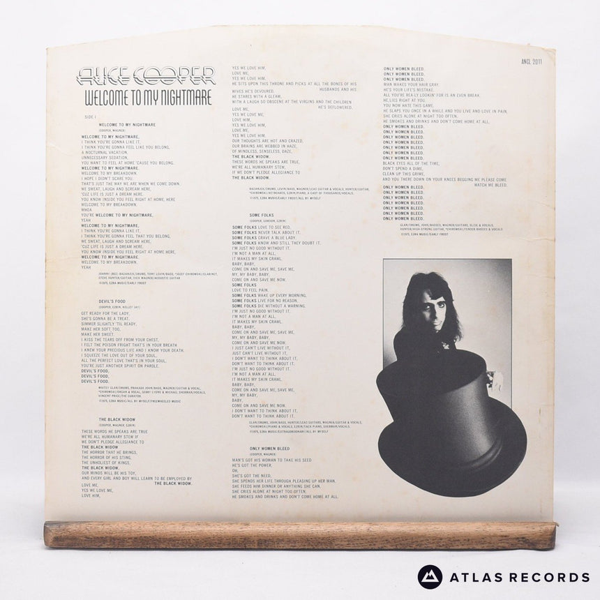 Alice Cooper - Welcome To My Nightmare - A-1U B-1U LP Vinyl Record - EX/VG+