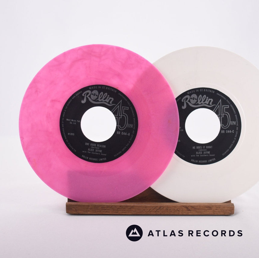 Alice Jayne - One Good Reason - Pink White 2 x 7" EP Vinyl Record - NM/NM