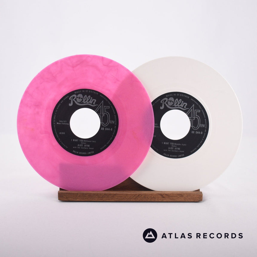 Alice Jayne - One Good Reason - Pink White 2 x 7" EP Vinyl Record - NM/NM