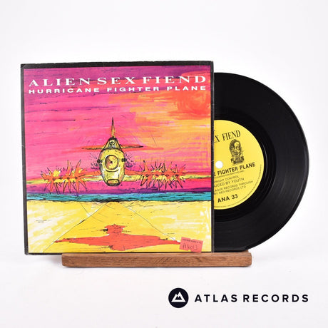 Alien Sex Fiend Hurricane Fighter Plane 7" Vinyl Record - Front Cover & Record