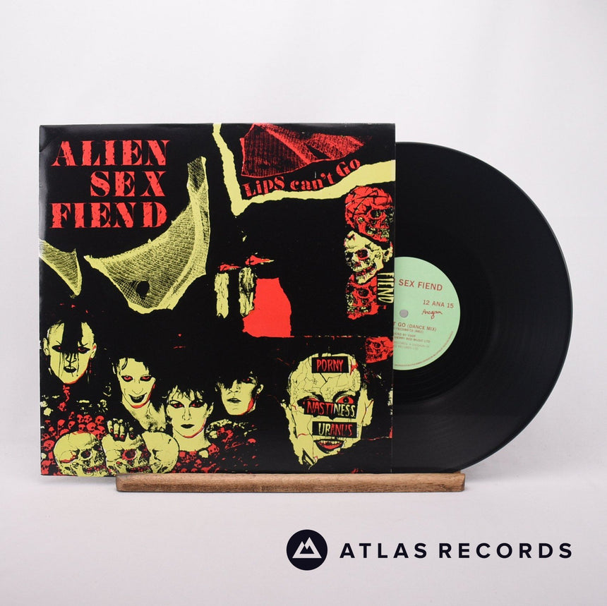 Alien Sex Fiend Lips Can't Go 12" Vinyl Record - Front Cover & Record