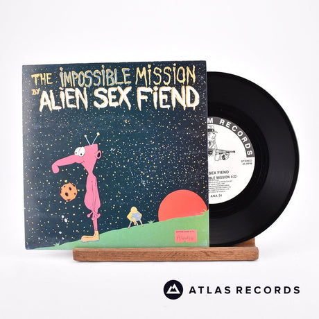 Alien Sex Fiend The Impossible Mission 7" Vinyl Record - Front Cover & Record