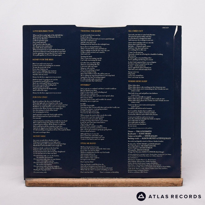 Alison Moyet - Alf - LP Vinyl Record - EX/EX