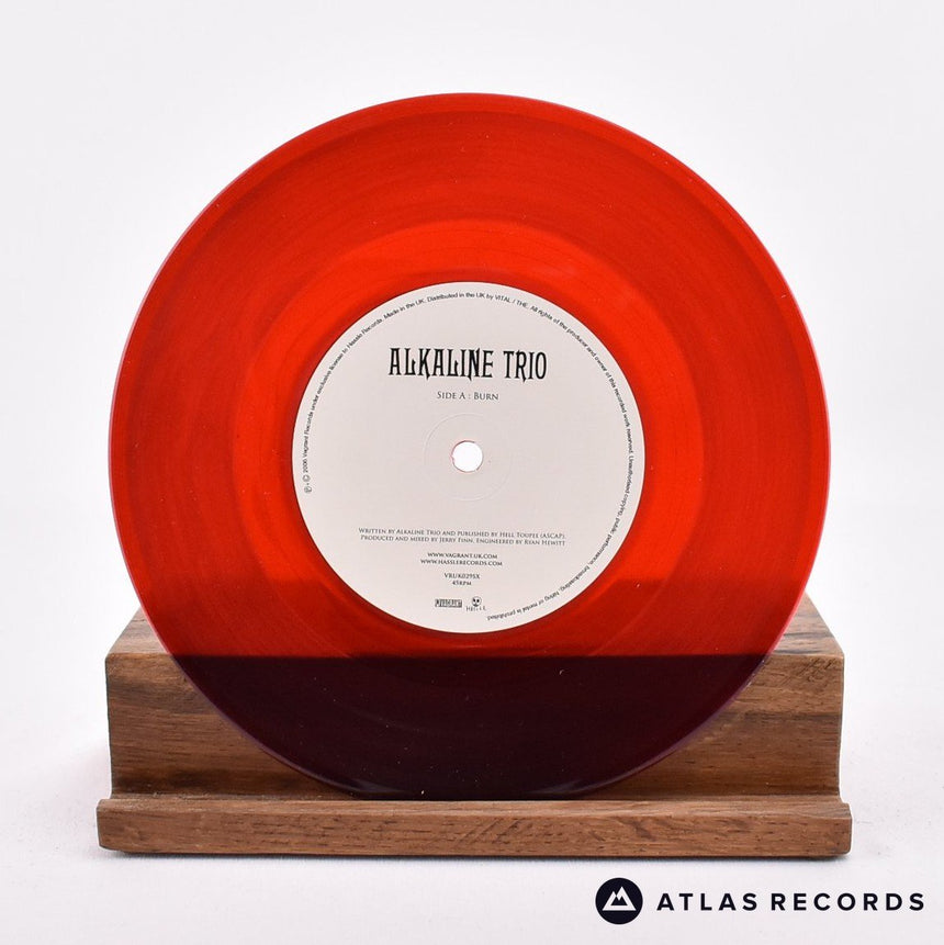 Alkaline Trio - Burn - Red Transparent 7" Vinyl Record - NM/NM