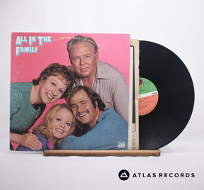 "All In The Family" Cast All In The Family LP Vinyl Record - Front Cover & Record