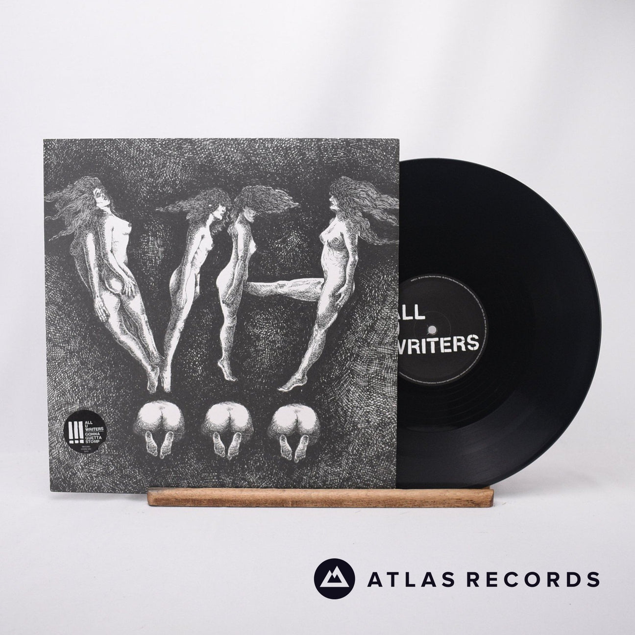 !!! All U Writers 12" Vinyl Record - Front Cover & Record