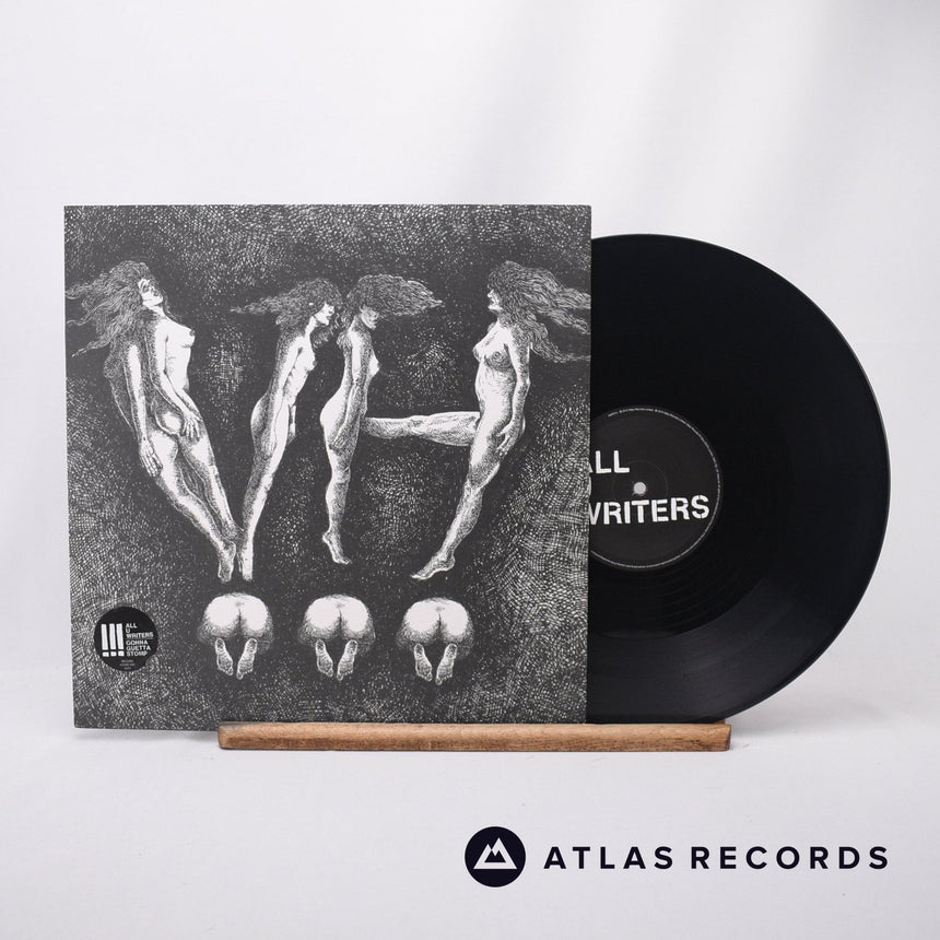 !!! All U Writers 12" Vinyl Record - Front Cover & Record