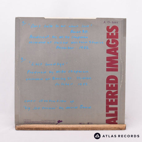 Altered Images - Don't Talk To Me About Love - A1 B1 12" Vinyl Record - VG+/EX