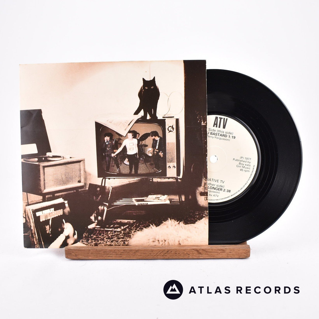 Alternative TV How Much Longer 7" Vinyl Record - Front Cover & Record