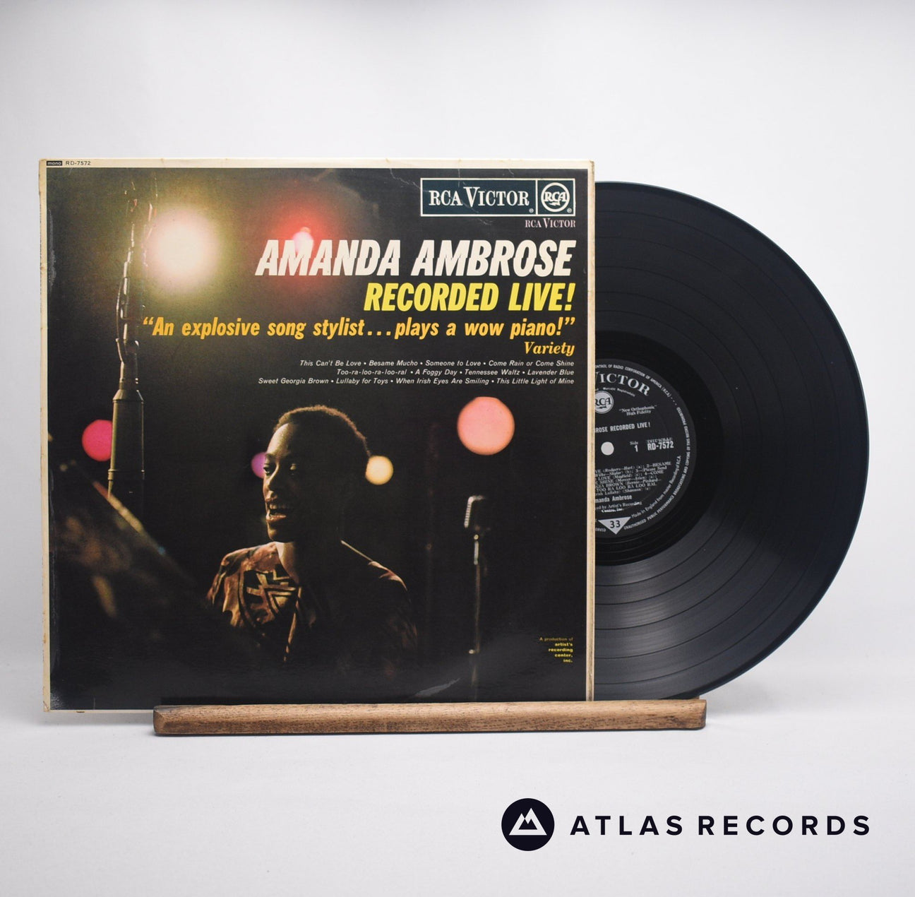 Amanda Ambrose Amanda Ambrose Recorded Live! LP Vinyl Record - Front Cover & Record