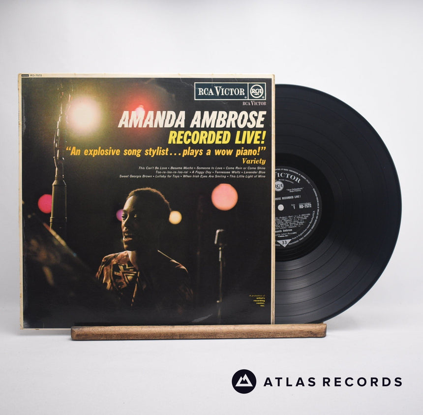 Amanda Ambrose Amanda Ambrose Recorded Live! LP Vinyl Record - Front Cover & Record