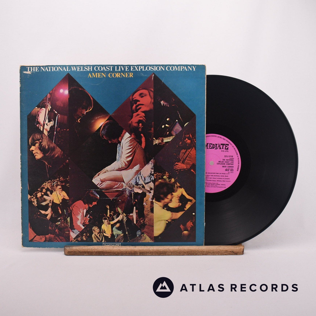 Amen Corner The National Welsh Coast Live Explosion Company LP Vinyl Record - Front Cover & Record