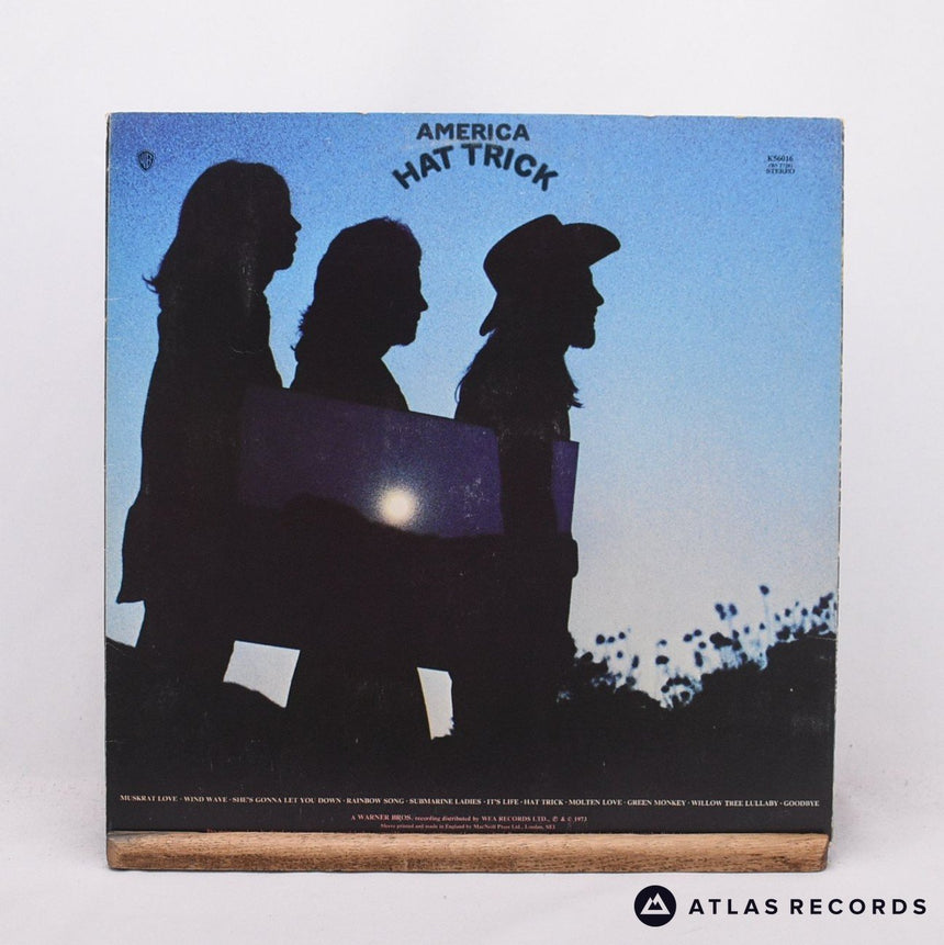 America - Hat Trick - Poster LP Vinyl Record - VG+/EX