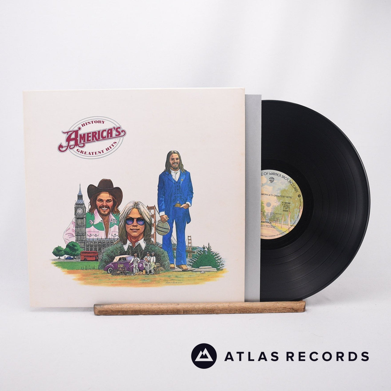 America History · America's Greatest Hits LP Vinyl Record - Front Cover & Record