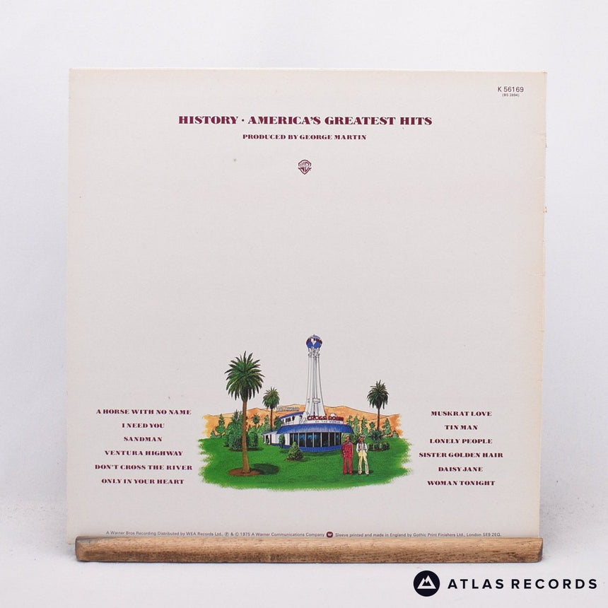 America - History · America's Greatest Hits - Reissue LP Vinyl Record - VG+/VG+