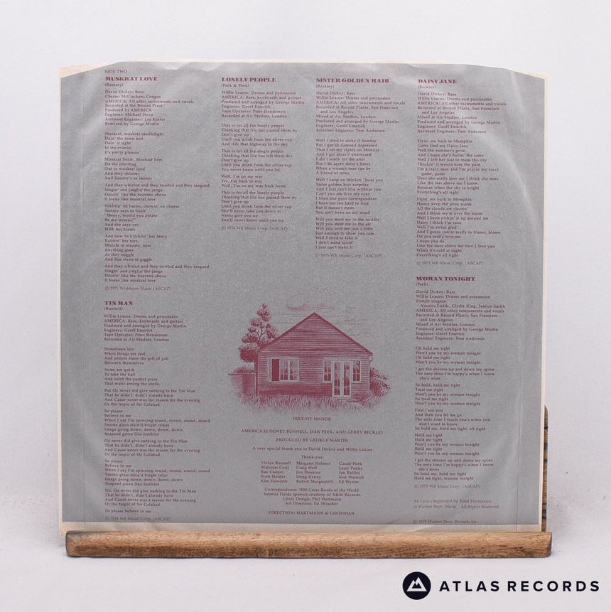 America - History · America's Greatest Hits - Strawberry LP Vinyl Record - EX/EX