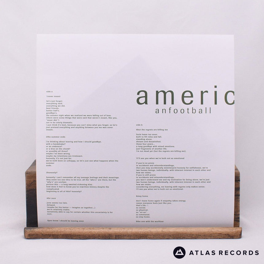 American Football - American Football - 180G 1/A 2/A LP Vinyl Record - NM/NM