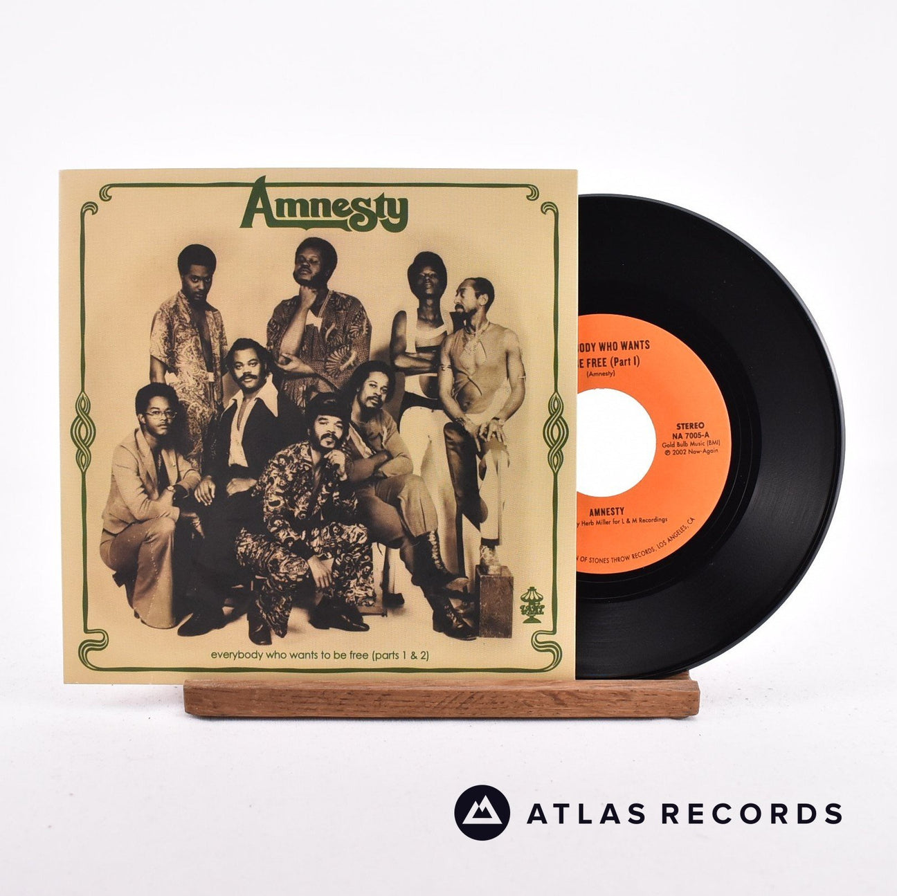 Amnesty Everybody Who Wants To Be Free 7" Vinyl Record - Front Cover & Record