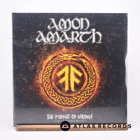 Amon Amarth The Pursuit Of Vikings - Live At Summer Breeze Double LP Vinyl Record - Front Cover & Record