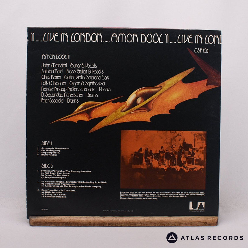 Amon Düül II - Live In London - A-1 B-2U LP Vinyl Record - VG+/EX